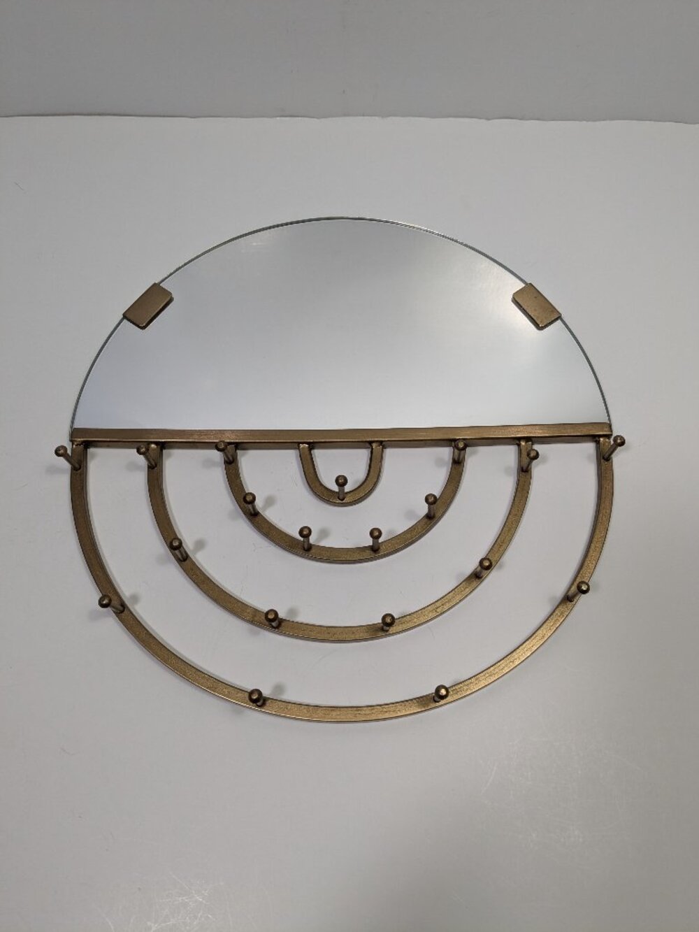 Urban Outfitters Aimee Jewelry Storage Hanging Mirror Gold Tone Bohemian Boho